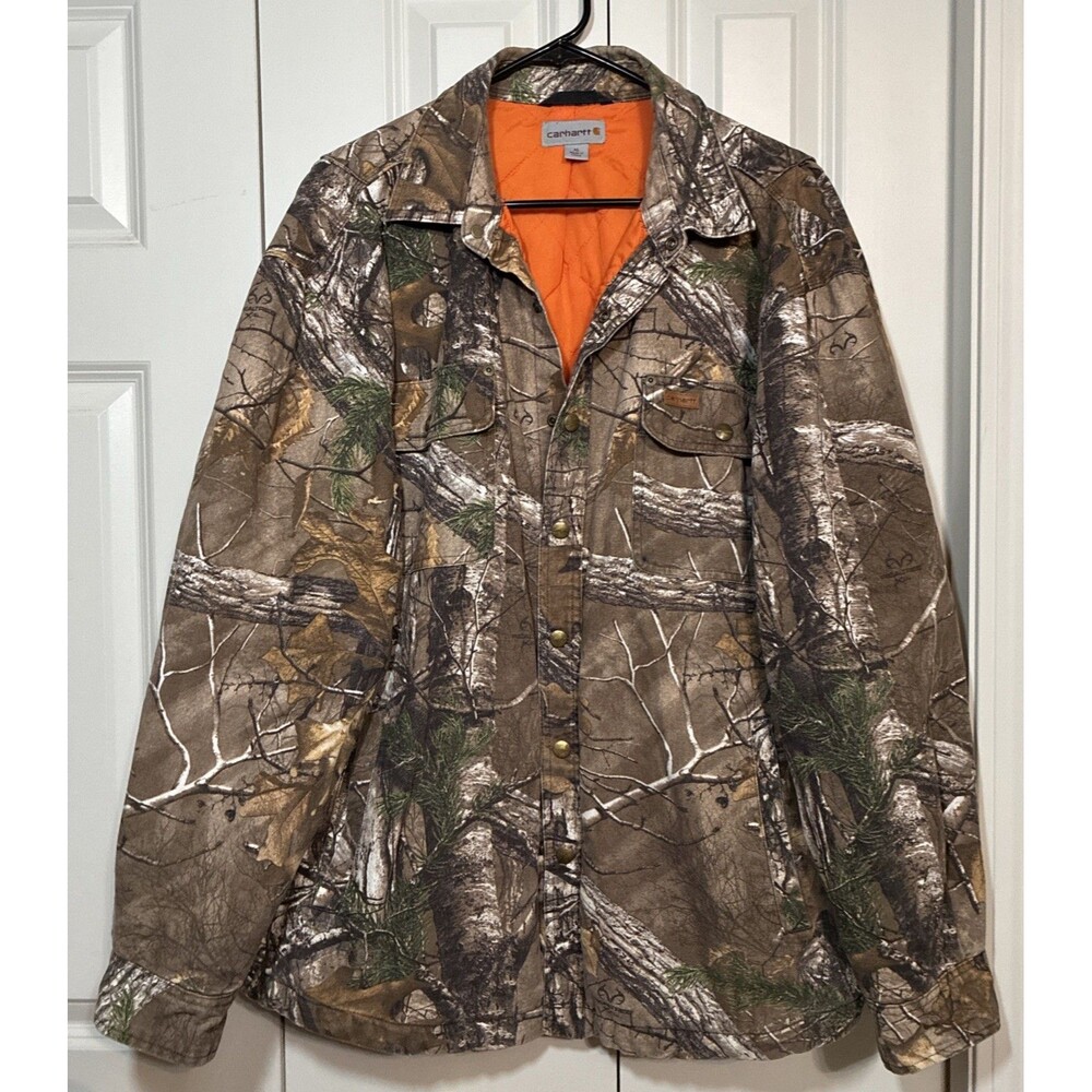 CARHARTT JACKET REALTREE CAMO WEXFORD WORKWEAR QUILTED MEN’S XL